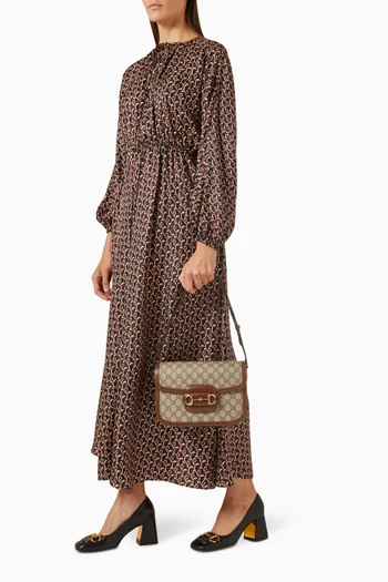 Horsebit 1955 Shoulder Bag in GG Supreme Canvas & Leather