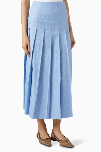 GG Supreme Oxford Skirt in Cotton