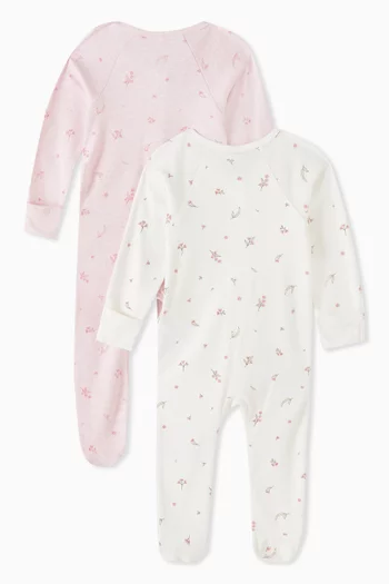 Printed Sleepsuit in Organic Cotton-jersey, Set of 2