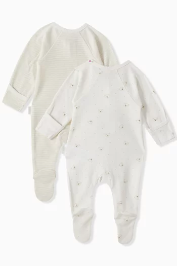 Printed Sleepsuit in Organic Cotton-jersey, Set of 2
