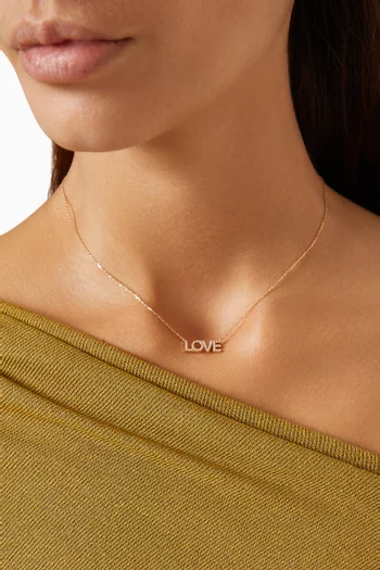 Love Diamond Pendant Necklace in 18kt Gold