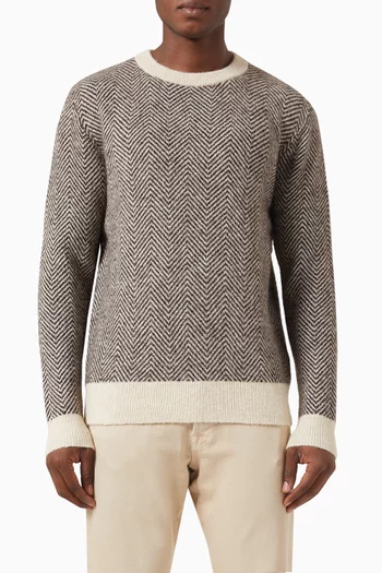 Sweatshirt in Alpaca Blend Knit