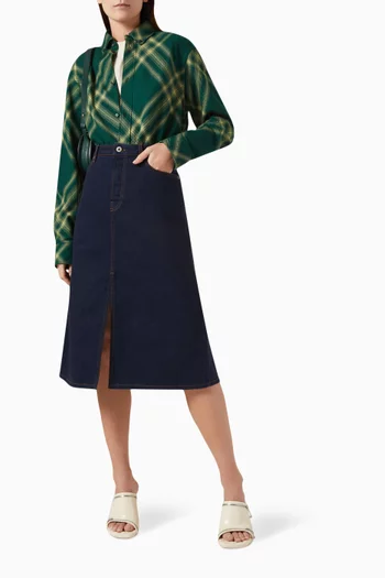 Check Shirt in Wool