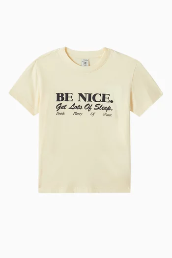 Be Nice T-shirt in Cotton
