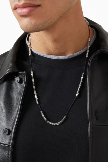 The Eric Beaded Necklace in Cord