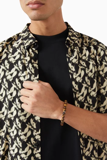 The Ryan Bead Bracelet in Brass
