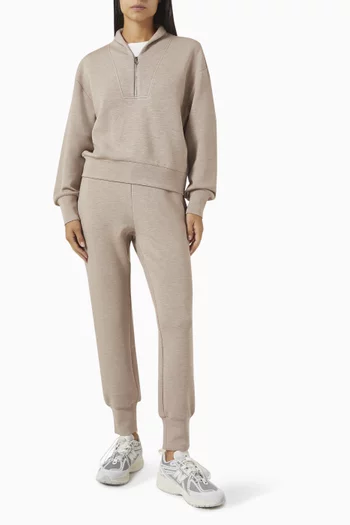 سويت شيرت ديفيدسون بسحّاب قصير قماش دابل سوفت