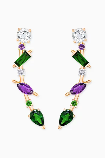 Fireworks Fiesta Precious Gemstone Earrings in 18kt Rose Gold