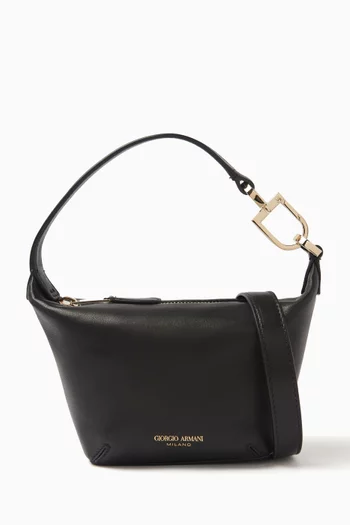 Small La Prima Soft Shoulder Bag in Nappa Leather