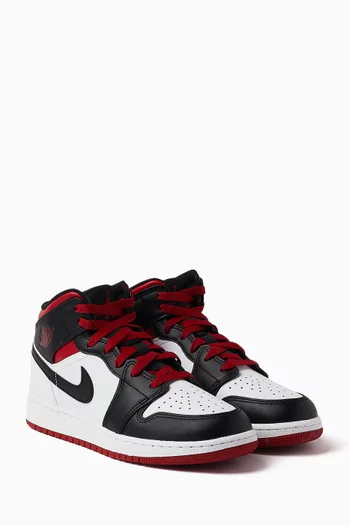 Jordan 1 Mid Sneakers in Leather