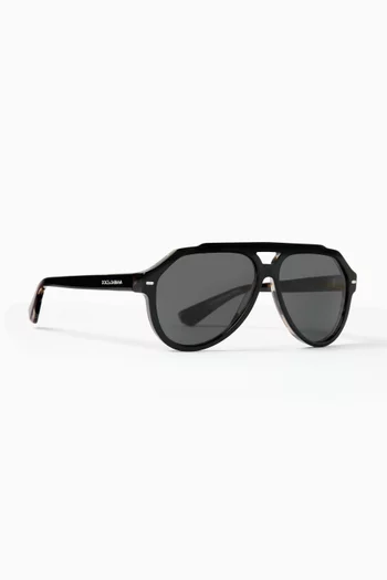 Aviator Sunglasses in Acetate