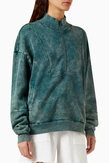 Beckett Zip-up Sweatshirt in Cotton-fleece