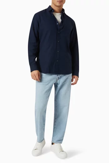 Long-sleeve Shirt in Cotton-linen