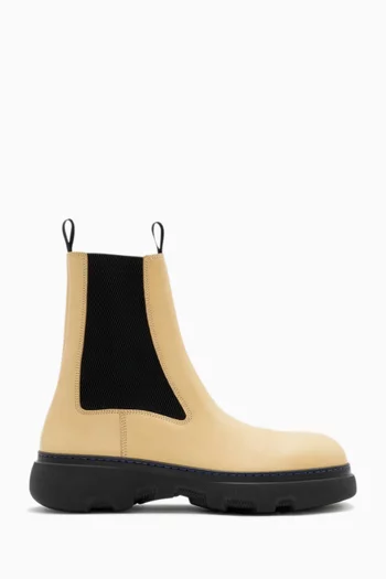Creeper Chelsea Boots in Leather