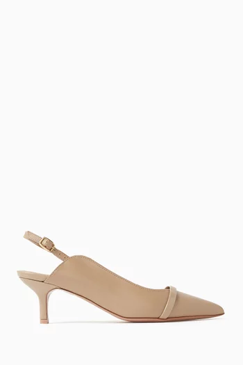 Marion 45 Slingback Pumps in Leather