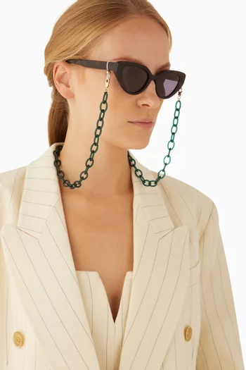 Dana Eyeglasses Chain in Acetate