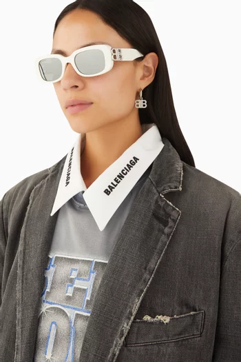 Rectangular Sunglasses in Acetate