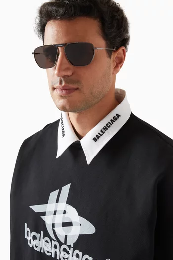 Pilot Sunglasses in Metal