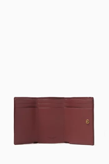 Mini Tri-fold Signature Wallet in Coated-canvas