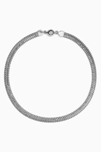 Domenico Chain Necklace in Silver-plated Brass