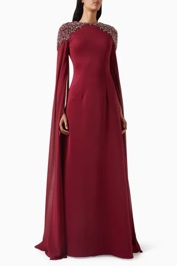 فستان سهرة مطرز