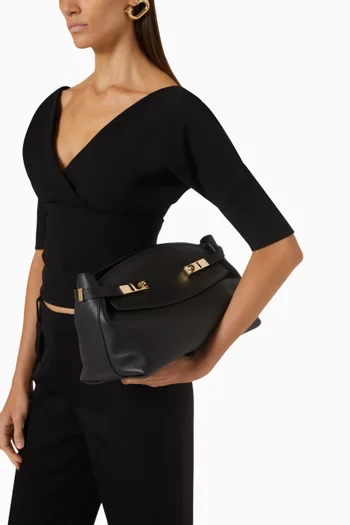 Large Hug Shoulder Bag in Leather