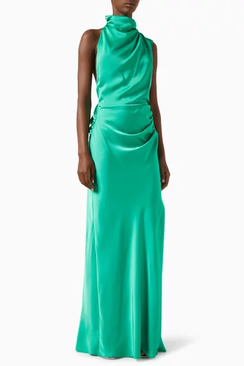 Constantina Gown in Satin