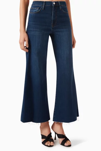 Le Palazzo Crop Raw AfterJeans in Denim