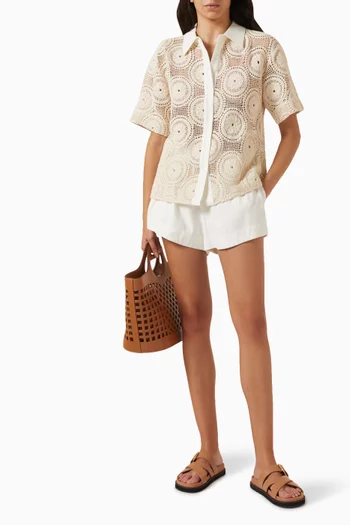 Atacama Crochet Shirt in Cotton