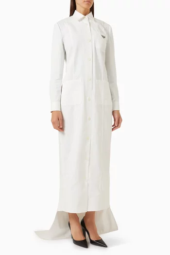 Long Dress in Garbadine