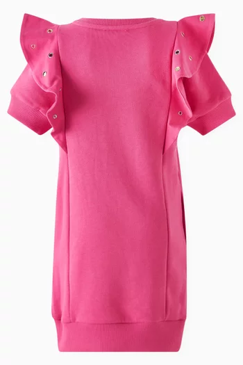 Eyelet-detail Dress in Organic Cotton