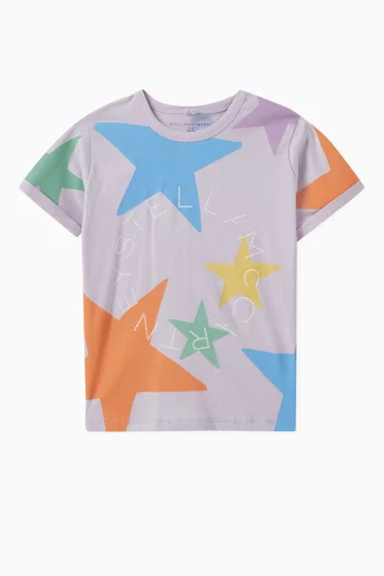 Star-print T-shirt in Organic Cotton