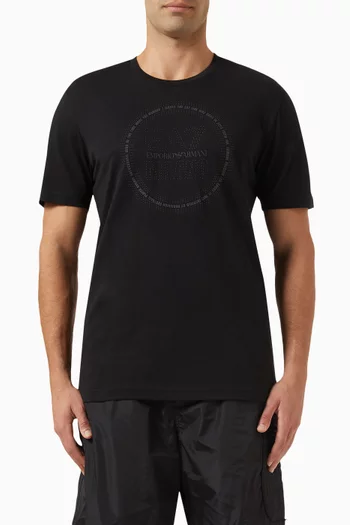 EA7 Train Logo Series Milano T-Shirt in Cotton
