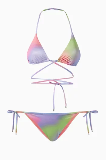 Jaquar-print Bikini in Stretch Nylon