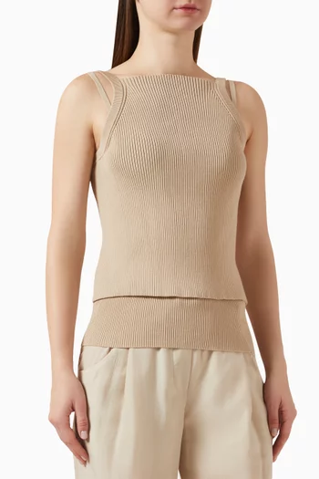 Ribbed Top in Knit