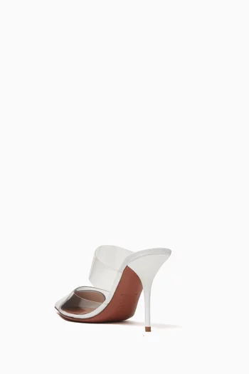 Heart 90 Mules in Patent Leather