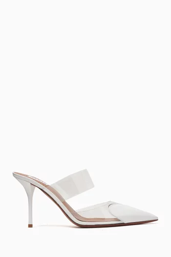 Heart 90 Mules in Patent Leather