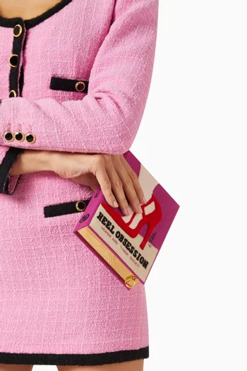 Heel Obsession Book Clutch in Silk & Felt