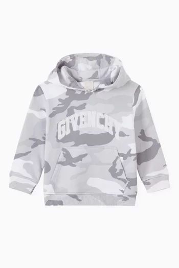 Camouflage Logo Hoodie in Cotton