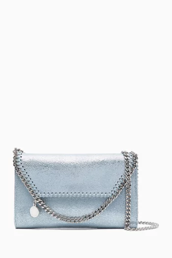 Mini Falabella Crossbody Bag in Metallic Shaggy Deer