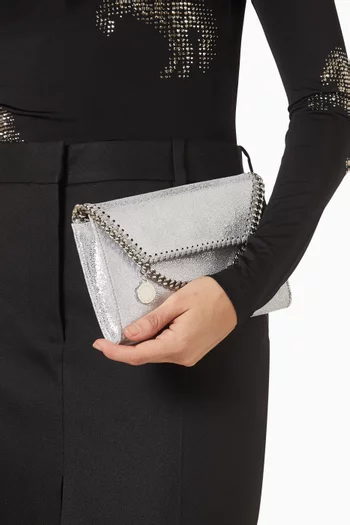 Mini Falabella Crossbody Bag in Metallic Shaggy Deer