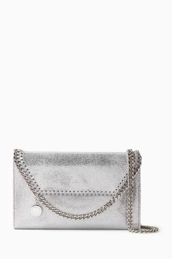 Mini Falabella Crossbody Bag in Metallic Shaggy Deer