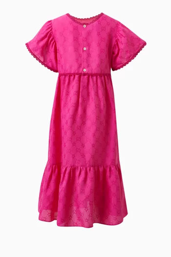 Stars-motif Dress in Cotton