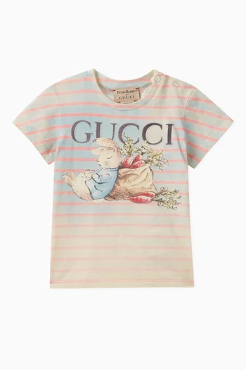 x Peter Rabbit Printed T-shirt in Cotton