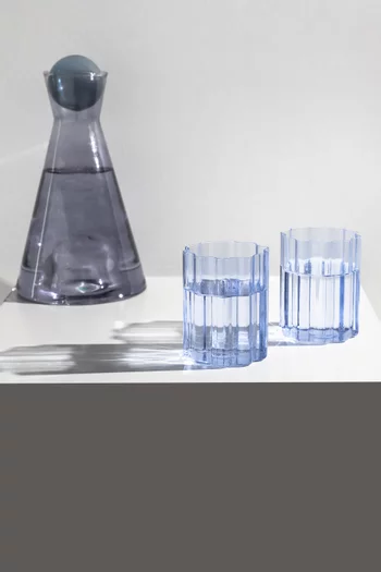 طقم أكواب مموجة، 2 قطع