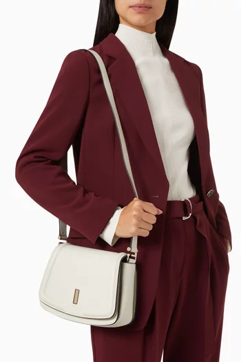 Arielle Saddle Crossbody Bag in Leather