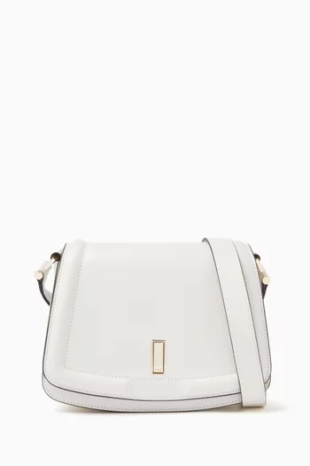 Arielle Saddle Crossbody Bag in Leather