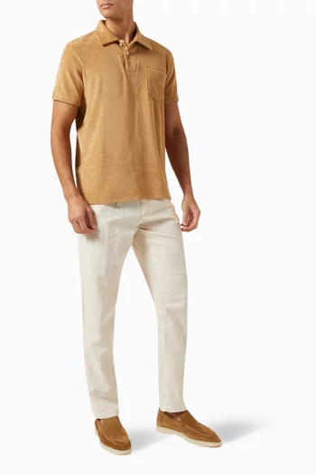Polo Shirt in Terry Towelling
