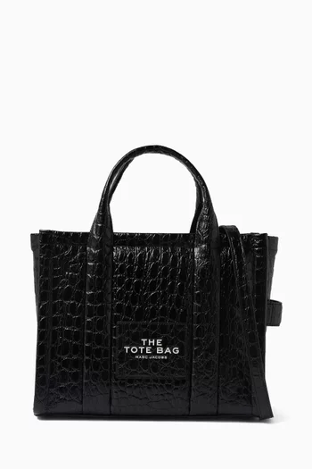 The Medium Tote Bag in Croc-embossed Leather