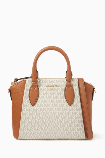 Medium Sienna Top-handle Bag in Logo Canvas
